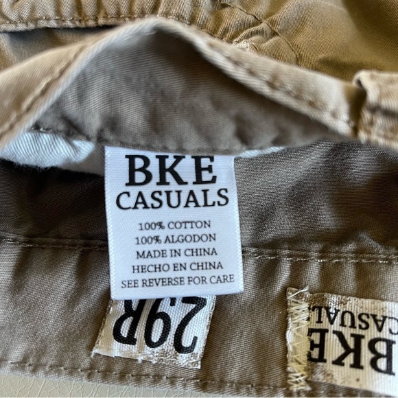 BKE Tyler Straight Casuals Khaki size 29 R 100 percent cotton - Picture 7 of 13